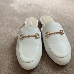Leather loafers